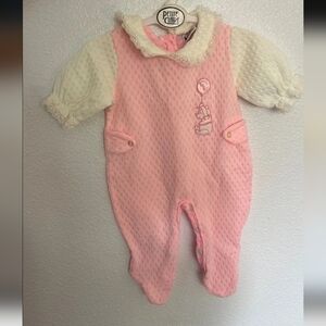 Vintage Pink Pooh Sleeper Newborn- 3 Mos